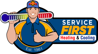Service First Heating and Cooling logo